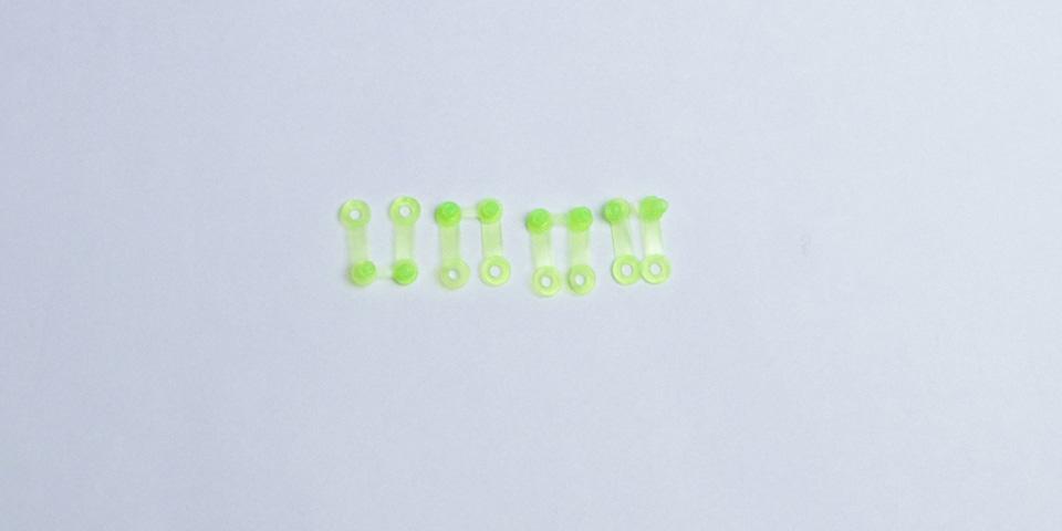 Lochkarten-Clips, 4 Stück